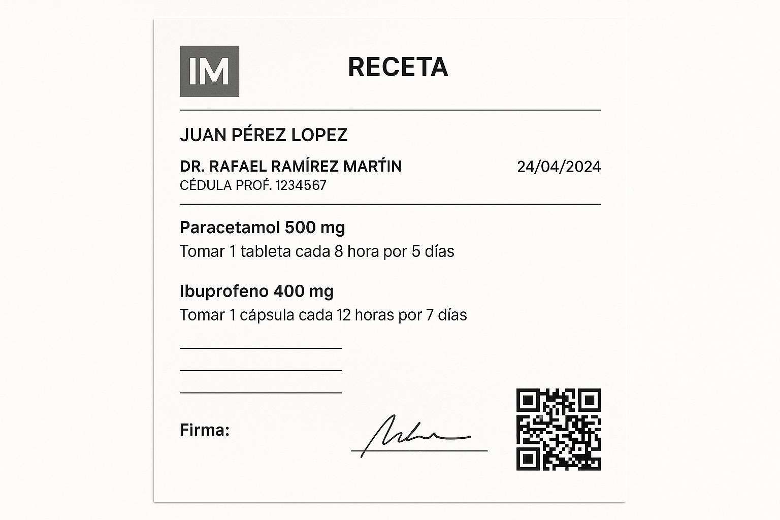 Recetas digitales